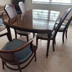 Wood Dining & Living Room Set