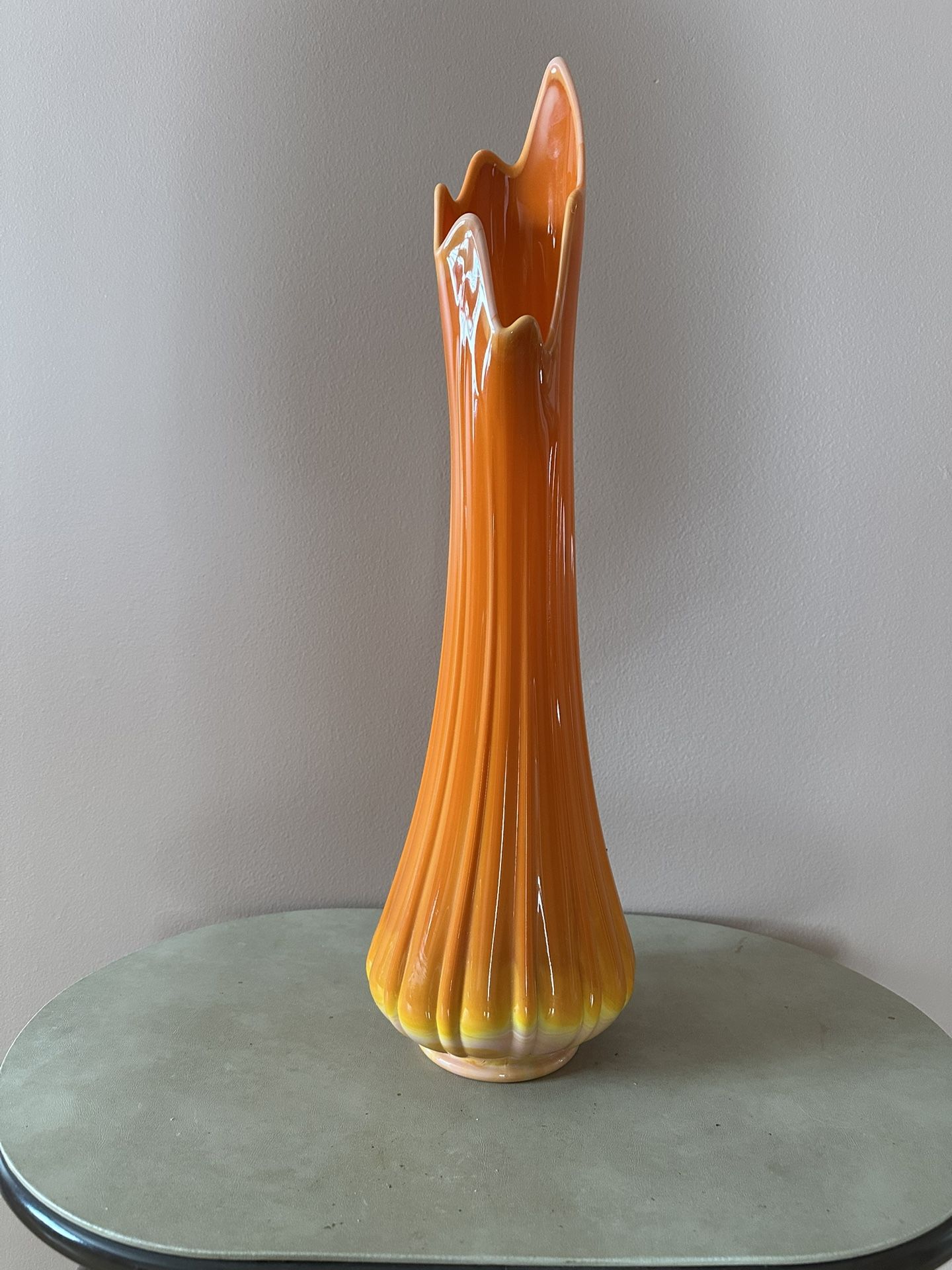 L E Smith Bittersweet 24” Vase