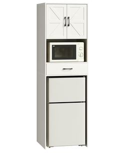 Microwave and small refrigerator stand