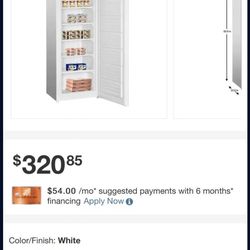 Upright freezer 5.8 cu ft