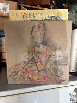 Original Mixed Media Painting on Canvas