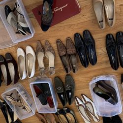 Womens shoes Ferragamo, Manolo Blahnik, Stuart Weitzman, Armani, Chanel, Kate Spade, Donald Pilner Shoes 