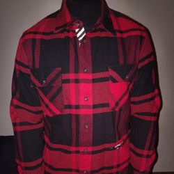 Main Label Off White  Flannel Jacket 