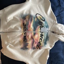 Cernucci cream zip up hoodie Size L