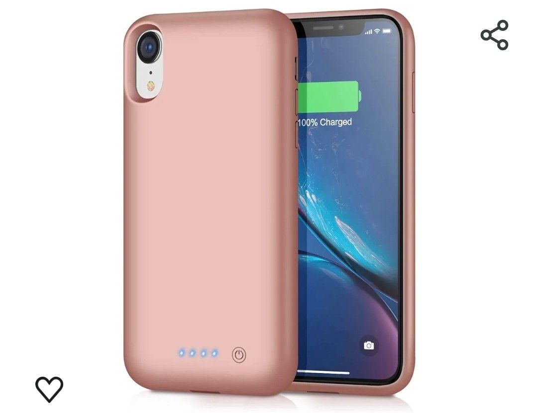 Battery Case for iPhone XR Upgraded【6800mAh】 Portable Rechargeable Charger Case for iPhone XR Extended Battery Pack for iPhone XR Protective Charging 