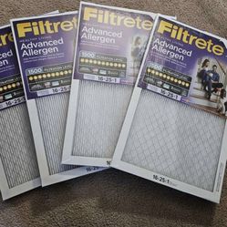 Filtrate 16x25x1 Advanced Allergen MPR 1500 4 Pack