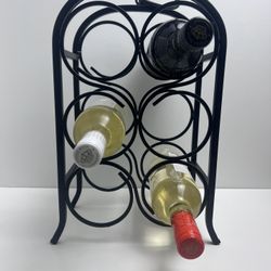 Counter Top Iron Wine Rack 15” H x 9 1/2”W