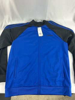 Adidas Essentials 3-Stripes Track Jacket Men’s XL Royal Blue Black NWT