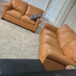Leather Couch And Loveseat