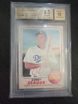 COREY SEAGER RATED AND CASED BASEBALL CARD