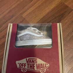 Gold Glitter Vans - Toddler Girl 