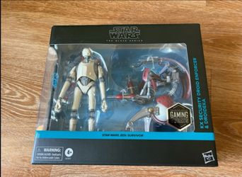Star Wars The Black Series: KX Security Droid Enforcer And Droideka Figure