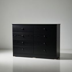Modern Black 8-Drawer Dresser New
