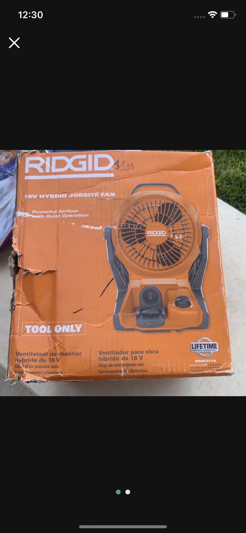 Ridgid Industrial Compact Fan