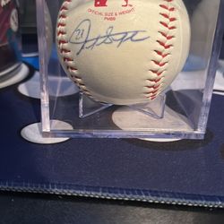 Giancarlo Stanton Signed Baseball