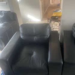 Black Sofa Set 2 Piece $225
