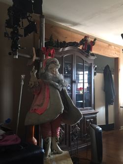 5 foot tall Santa Claus. Robotic. 1950s