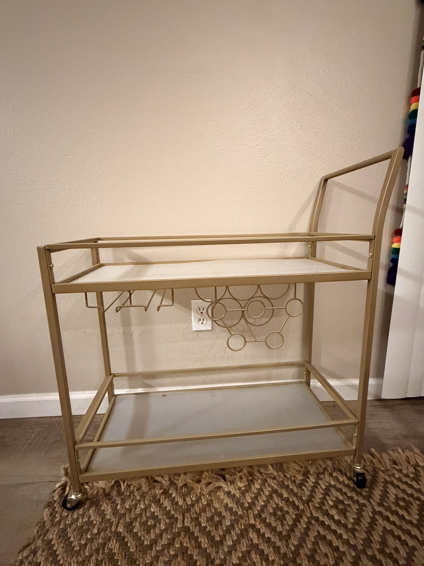 Gold Serving Cart