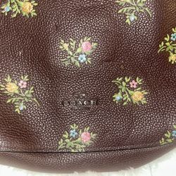 coach crossbody w cross stitch floral print