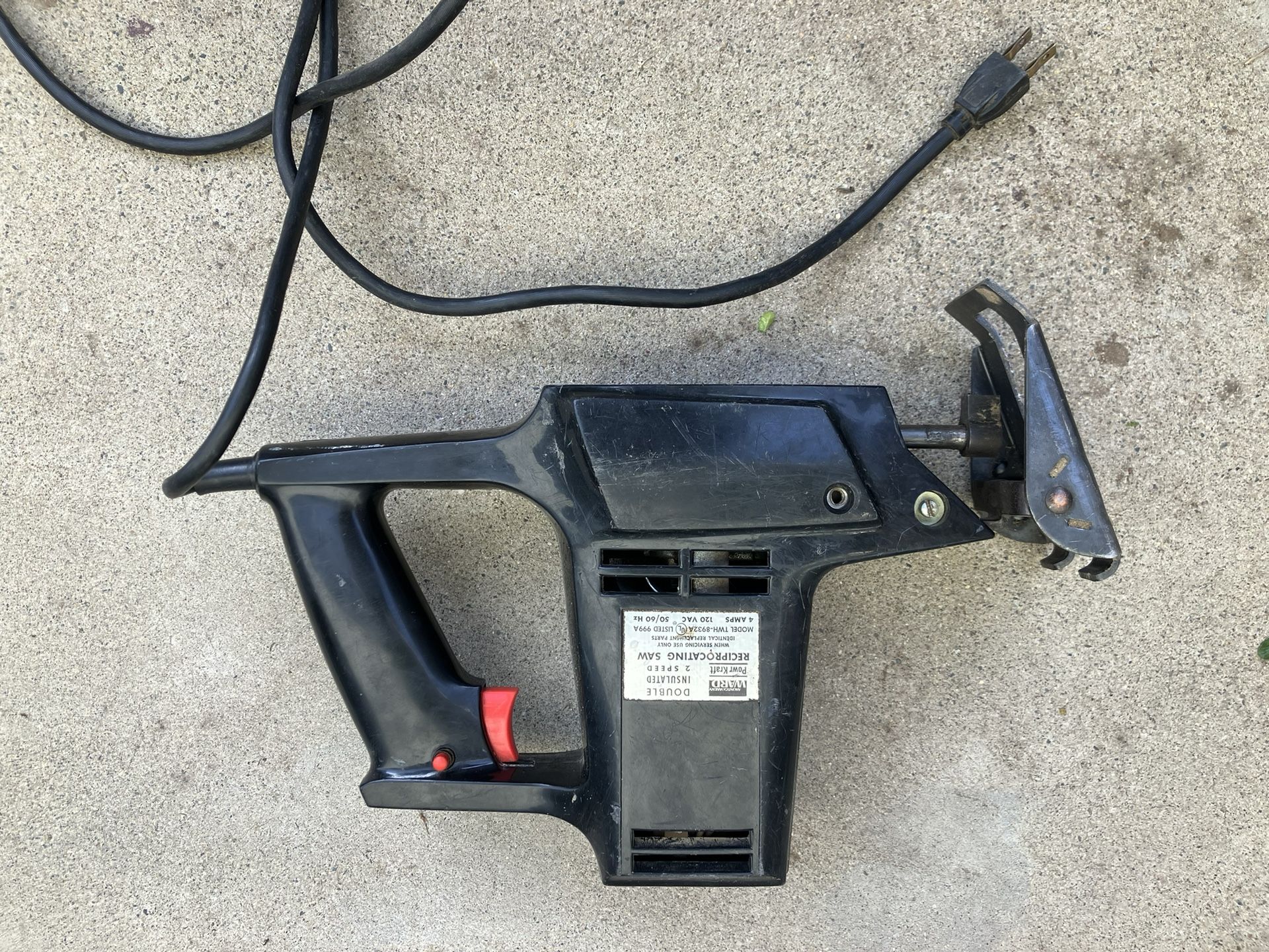 Vintage Montgomery Ward Powr Kraft  Reciprocating Saw