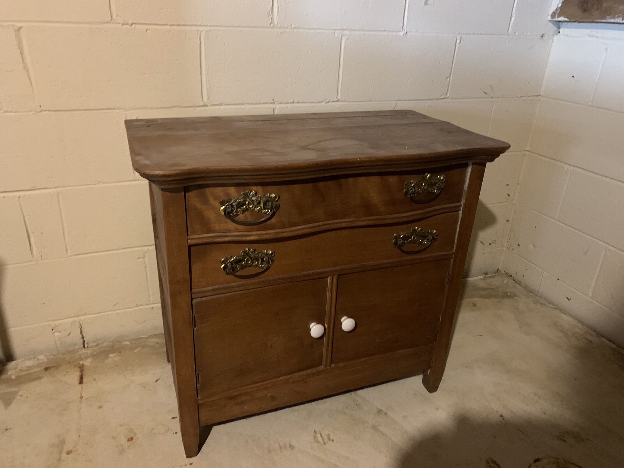 Small End Table Size Solid Wood Cabinet 