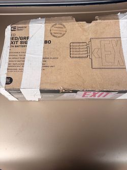 Commercial Electric LED Exit Sign with Battery Backup