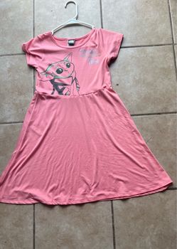 Kids Star Wars Grogu Girls Pink Dress Size 8 kids