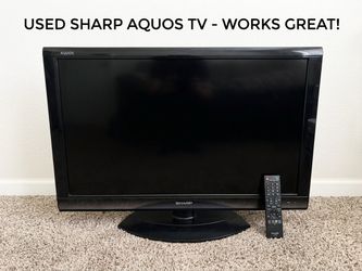 Sharp Aquos Flat Screen TV