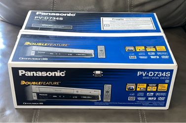 Panasonic PV-D734S DVD VCR Combo VHS Player Hi-Fi Omnivision-Brand New/Open Box