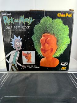 Rick and Morty Chia Pet Rick Decorative Planter – Adult Swim Collectible in Original Box