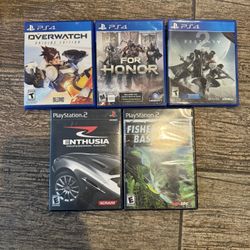 PlayStation 2-4 Games (5) Total Games
