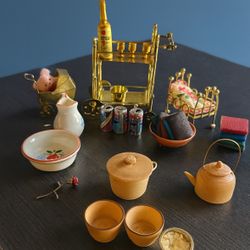 Miniature Bottle, Soda Cans, Wine Cups, Bowls