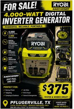 Ryobi Generator
