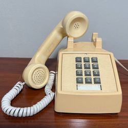 Vintage Retro Push Button Phone Corded Landline Telephone Collection Decor