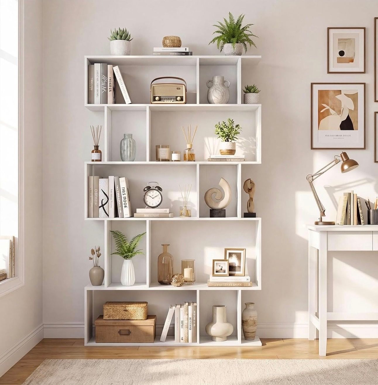White Bookshelf
