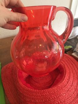 Plastic water pitcher