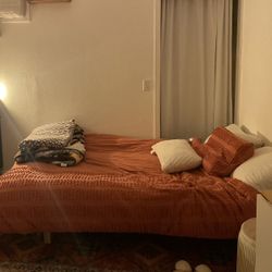 Bed Frame And Yoga Mattress 