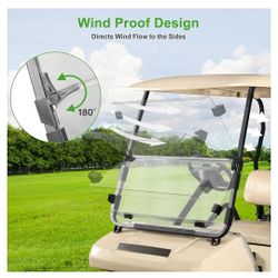 10L0L Golf Cart Windshield for 1(contact info removed).5 Club Car DS Models