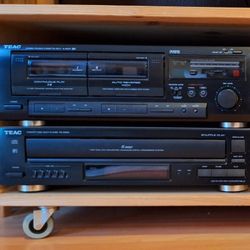 TEAC double cassette deck and CD changer