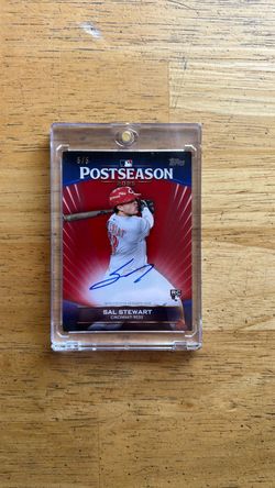 2026 Topps Baseball Postseason Performance Autograph Card# PPA-SST Sal Stewart Rookie 5/5