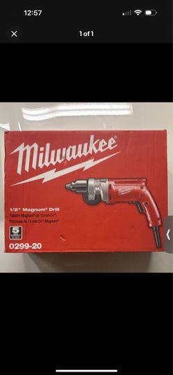 Milwaukee 0299-20 Corded Electric Drill 120V 1/2" Chuck w/ Auxiliary Handle