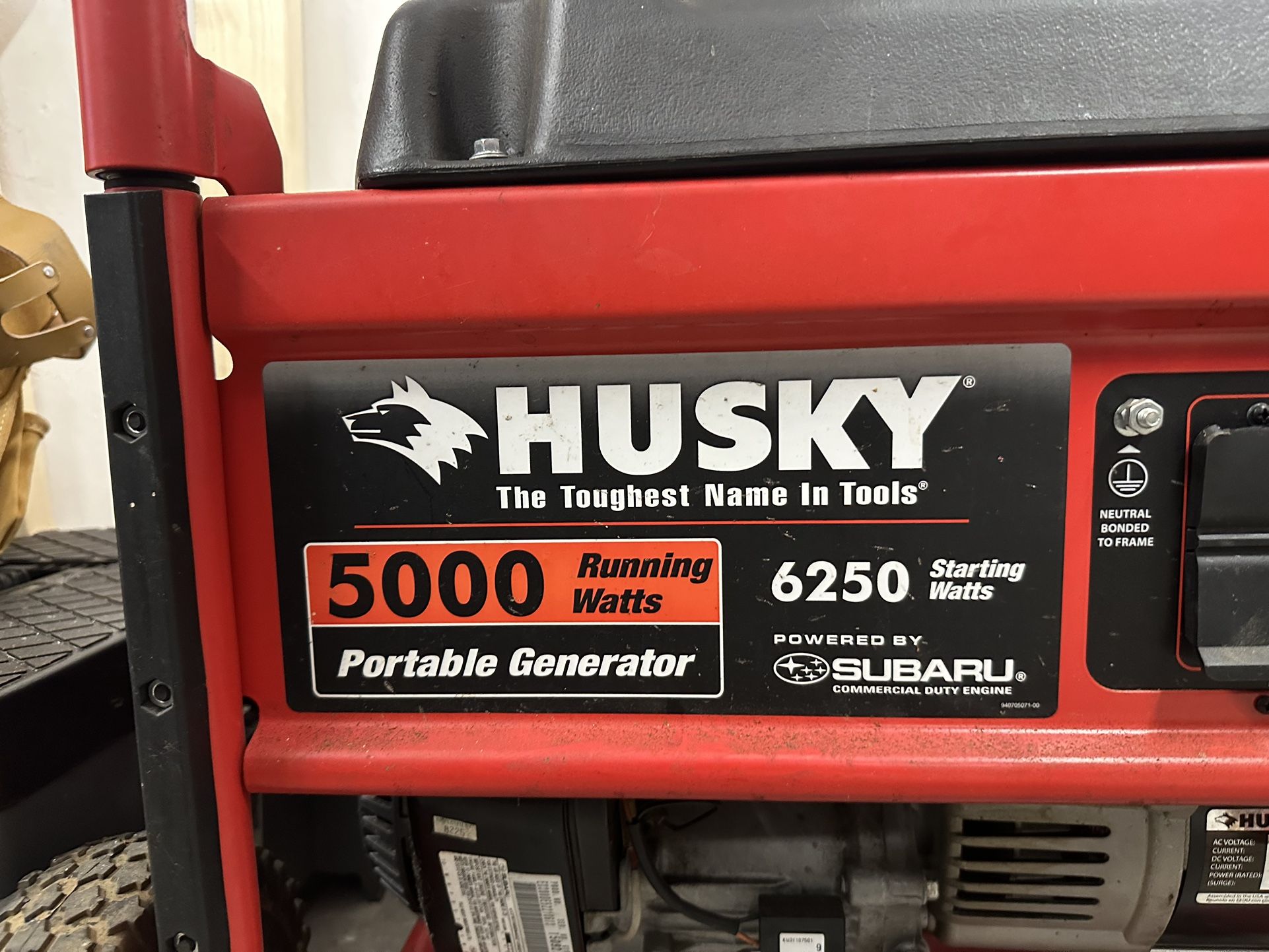 Husky 5000w Generator 