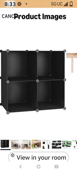 4 cube storage organizer