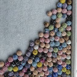 1 Lb If Rhinestone Mix Bead 8mm-12mm 