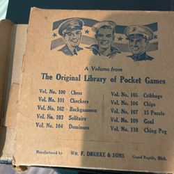 1941 Drueke Pocket Chess Games