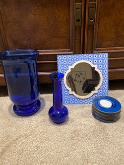 Blue home decor lot 2