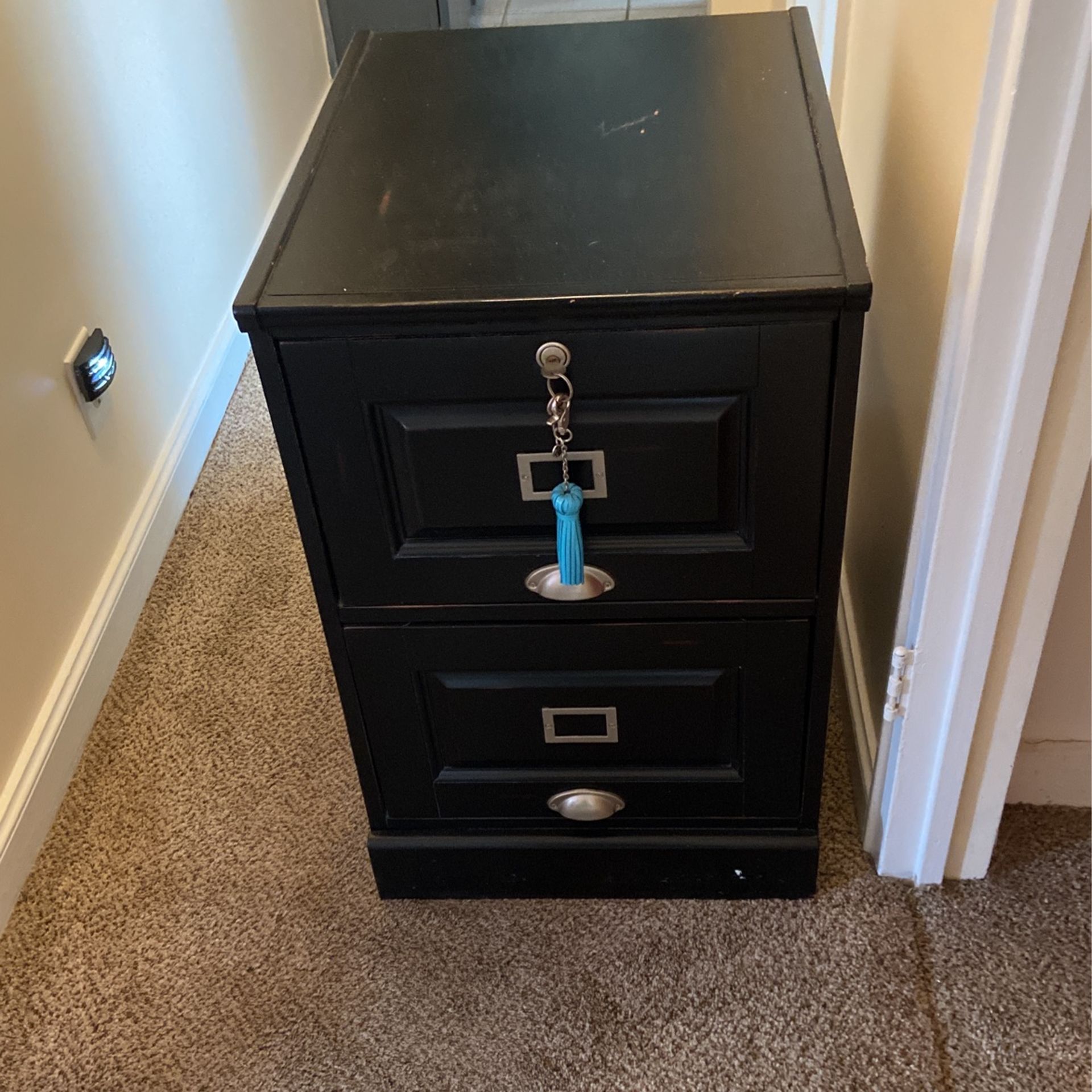 Mahogany file Cabinet W/ Locks