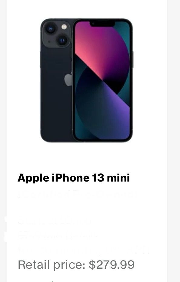 iPhone 13mini (BLUE) 256GB
