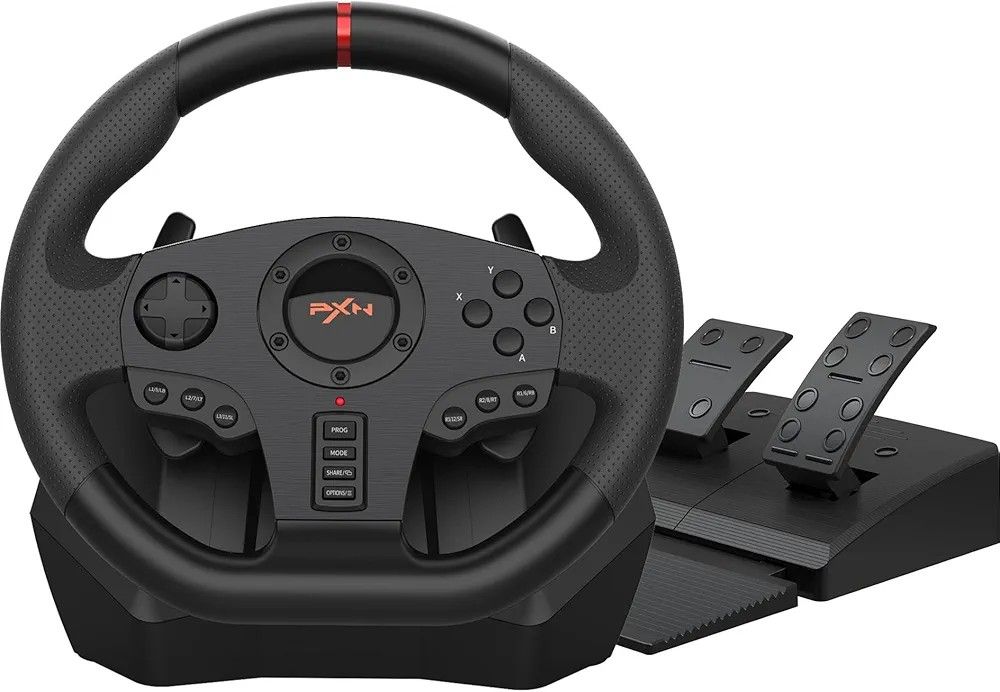 PC Racing Wheel Steering Wheel PXN V900 Driving Simulator 270°/900° Rotation christmas gift Gaming Steering Wheel with Pedals for PC,PS4,PS3,Xbox Seri