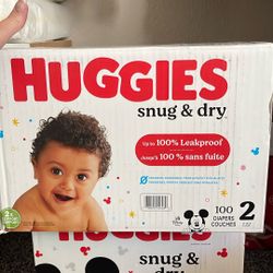 Huggies snug & dry Size 2 (100 Diapers)